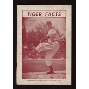  1952 Detroit Tigers Facts Booklet / Yearbook EX   MLB 