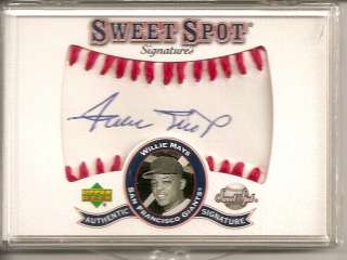 Willie Mays 2001 UD Sweet Spot Auto Autograph #1  