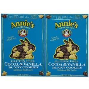 Annies Homegrown Cocoa & Vanilla Bunny Cookies (Gluten Free)   2 pk 