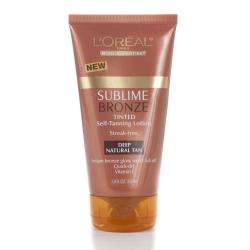 Oreal 5 ounce Sublime Bronze Deep Natural Self Tanning Lotions (Pack 