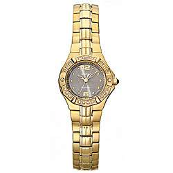 Seiko Coutura Womens Gold Tone Diamond Quartz Watch  