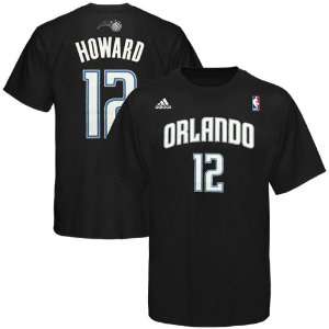  adidas Orlando Magic #12 Dwight Howard Black Net Player T 