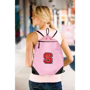 com NC State Pink Drawstring Bag Backpack NC State Wolfpack OFFICIAL 