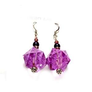    GameScience Dice Earrings   Arcane Amethyst, d20 Toys & Games