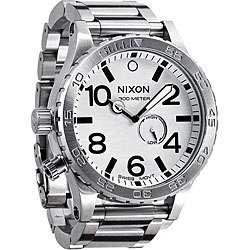 Nixon 51 30 Mens White Dial Stainless Steel Watch  