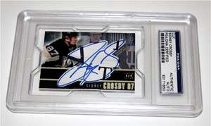 Sidney Crosby PITT PENGUINS Signed CARD #d 1/1 PSA/DNA  