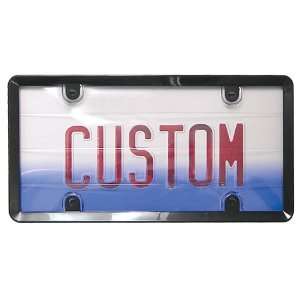 Custom Accessories CU090060 License Plate Protector with Black Frame
