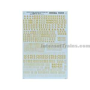  Microscale N Scale Alphabets & Numbers Decal Set   Zephyr 