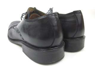 TASSO ELBA Mens Black Leather Laced Dress Shoes Sz 9  