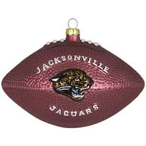 Scottish Christmas Jacksonville Jaguars Glass Football Ornament 