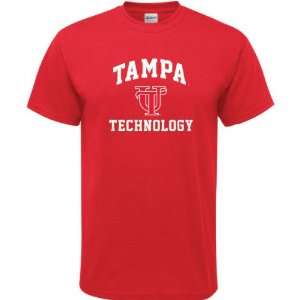  Tampa Spartans Red Technology Arch T Shirt Sports 