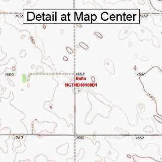   Topographic Quadrangle Map   Balta, North Dakota (Folded/Waterproof