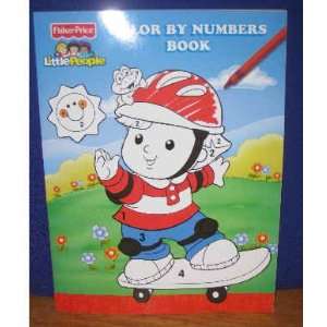  Little People Color by Numbers book (FisherPrice Little People 