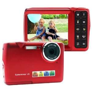   Detection + Smile Shutter Mode Red Digital Camera + Camcorder + Webcam