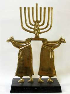 RAPHAEL ABECASSIS MENORAH SIGNED AND NUMBERED HEAVY  