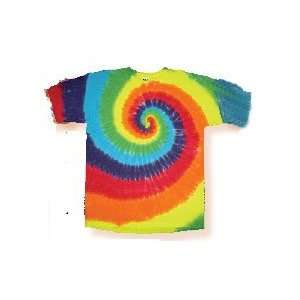  Rainbow Spiral Tie Dye Mens Shirt 