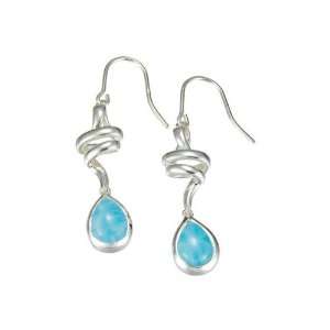    MarahLago   Larimar Hydra Earrings in Sterling Silver Jewelry