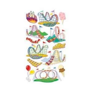   Metallic Dimensional Stickers   Roller Coaster Arts, Crafts & Sewing
