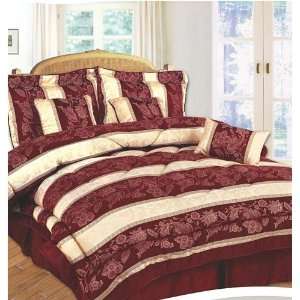   Queen Size Jacquard Comforter Bed in a Bag Set