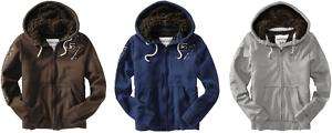 Aeropostale men Fur hoodie jacket coat XS,S,M,L,XL,2XL  