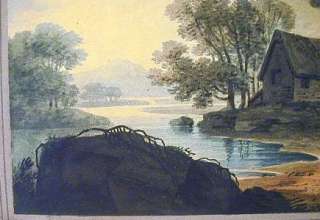 Antique William Payne 1760 1830 Watercolor Aquatint Colored 1826 Print 