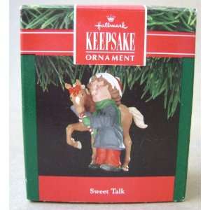  Hallmark Keepsake Sweet Talk Boy and Horse Christmas Tree 