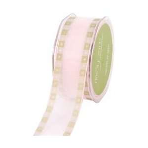   Square Band Edge 1 1/2X30 Yards Light Pink/Green