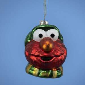  Pack of 6 Sesame Street Glass Elmo Face Christmas 