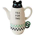 ANIMAL TEA FOR TWO BLACK CAT BY SHINZI KATOH