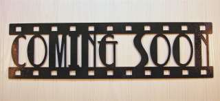 Metal Wall Art Home Theater Decor Coming Soon Film  