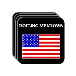  US Flag   Rolling Meadows, Illinois (IL) Set of 4 Mini 