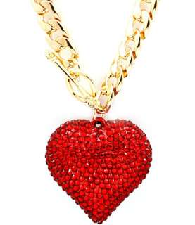 Basketball Wives Poparazzi inspired Crystal Heart Pendant toggle 