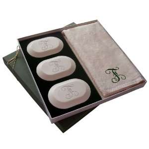  original luxury personalized soap gift set single initial 