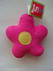 Dog Pet Plush Pink Flower Daisy Squeak Chew Toy NEW TAGS