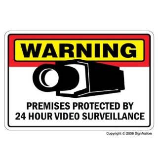 SECURITY SURVEILLANCE SIGNS ~Sign~burglar video warning