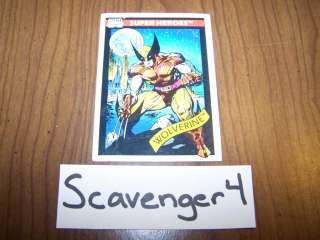 Wolverine Marvel Super Heroes Card 1991 Toy Biz OOP HTF  