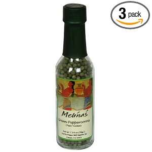 Melinas Green Peppercorns, 1.75 Ounce Bottle (Pack of 3)  
