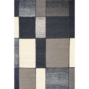  Modern Area Rug Contemporary Carpet Grey Brow/Off white 6x9 7x9 
