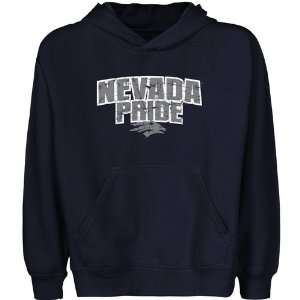   Nevada Wolf Pack Youth State Pride Pullover Hoodie   Navy Blue Sports