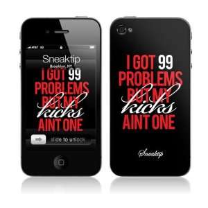   Skins MS SNTP10133 iPhone 4  Sneaktip  99 Problems Skin Electronics