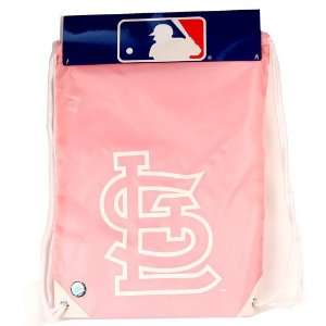    St Louis Cardinals Pink Cinch Tote Sling Bag 