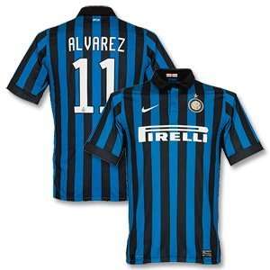  11 12 Inter Milan Home Jersey + Alvarez 11 Sports 