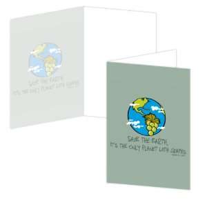 ECOeverywhere Save the Earth Boxed Card Set, 12 Cards and Envelopes, 4 