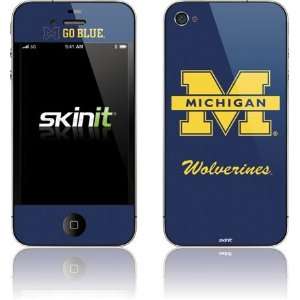  University of Michigan Wolverines skin for Apple iPhone 4 
