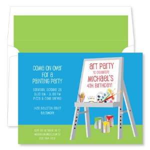   Collections   Invitations (Art Easel Blue)