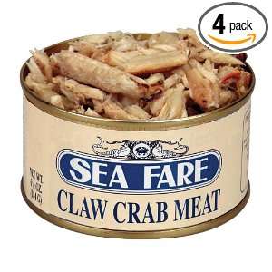 Sea Fare Claw Crab Meat, 6.5 Ounce (Pack of 4)  Grocery 