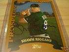 Shawn Riggans signed Rookie 02 Topps Devil Rays COA
