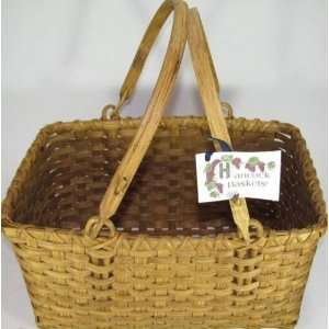   Handwoven Vintage Style Market Basket 15x11x7 