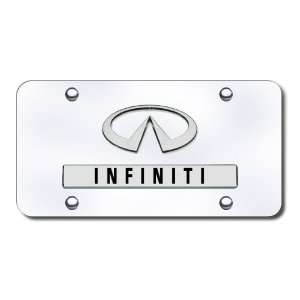 Infiniti Logo Chrome Steel License Plate