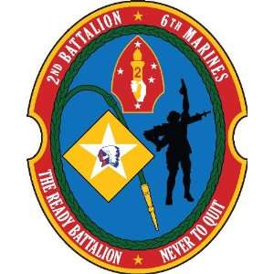  2nd Battalion 6th Marine Regiment sticker vinyl decal 4 x 